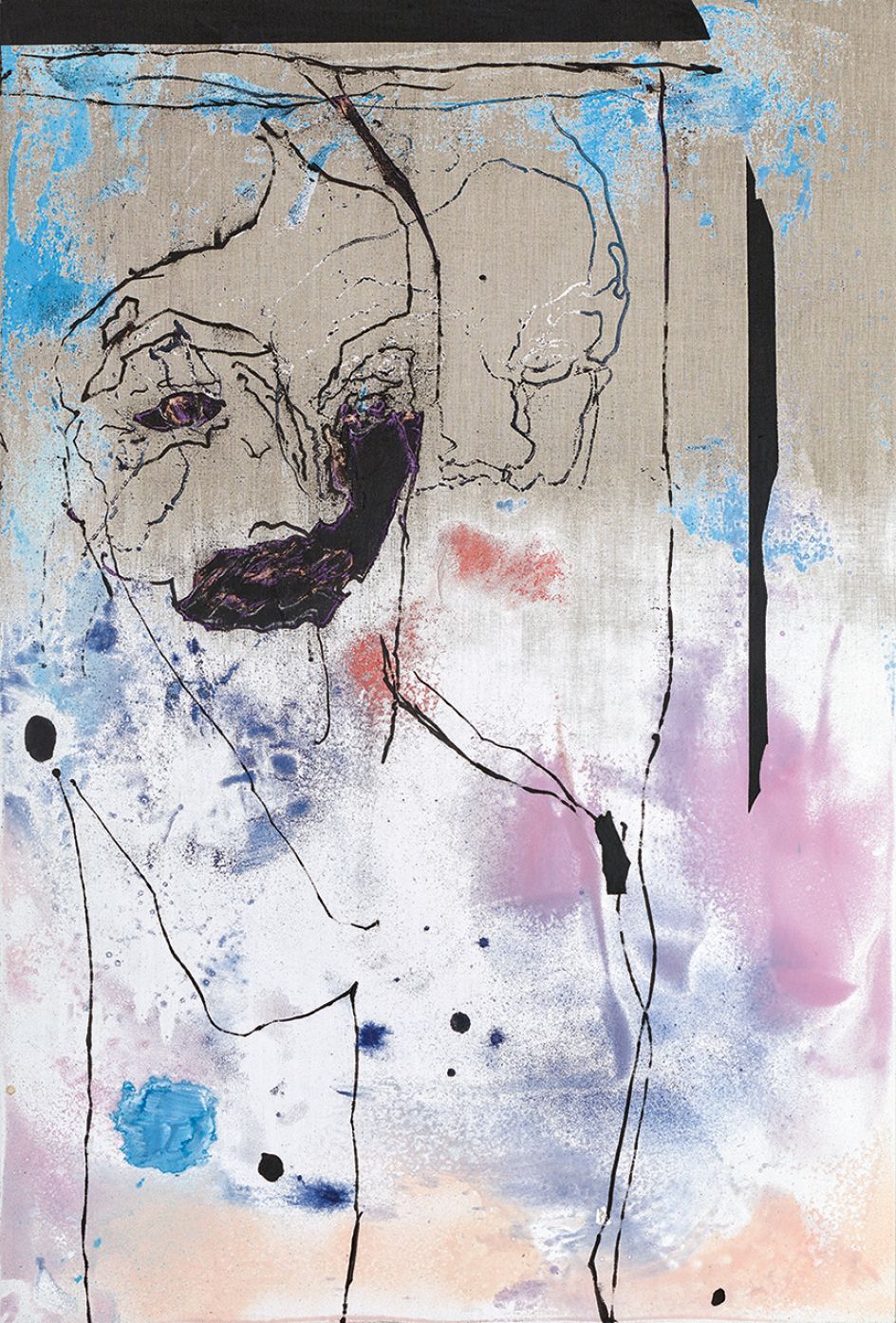 Secundino Hernández Untitled, 2017 Acrylic and oil on linen 100.2 x 68.2 cm (39 1/2 x 26 7/8 in) Courtesy the Artist and Victoria Miro, London © Secundino Hernández