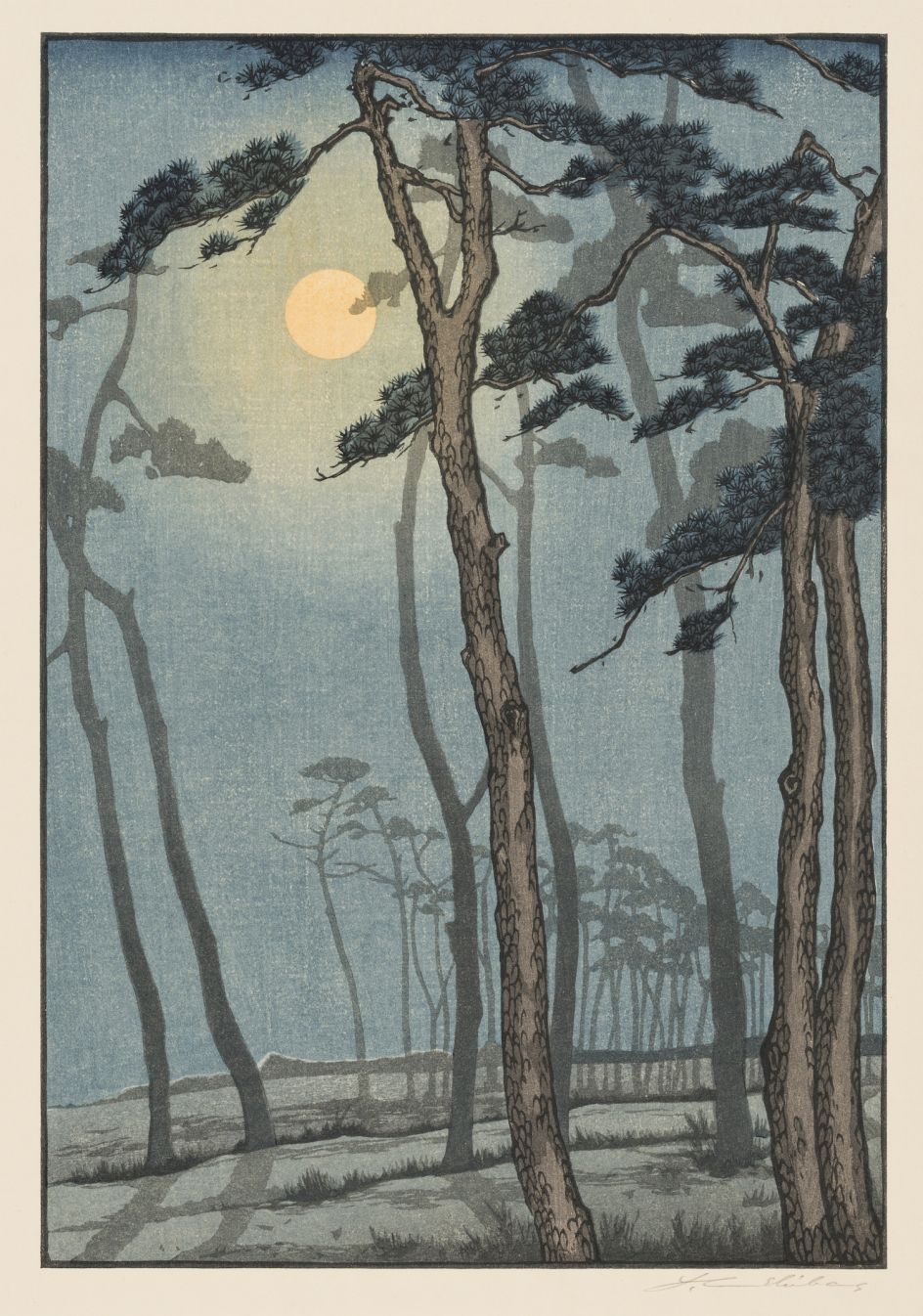 Yoshijiro Urushibara (1888–1953) The Pines c. 1928