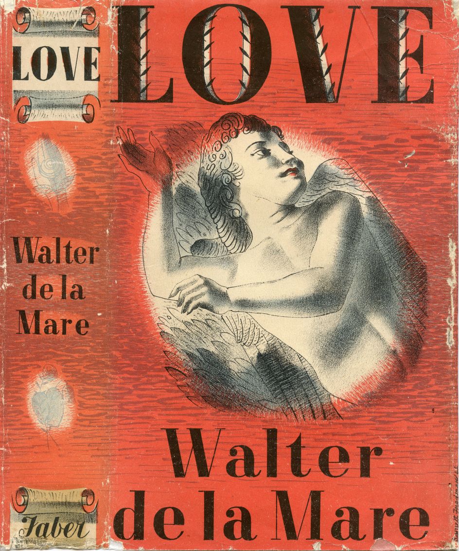Barnett Freedman, ‘Love’ by Walter de la Mare, 1943, Book jacket, Manchester Metropolitan University Special Collections © Barnett Freedman Estate