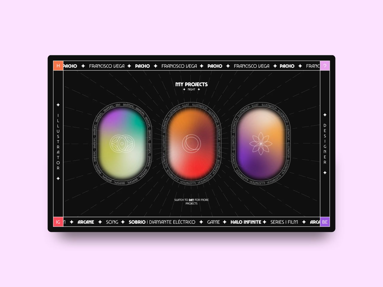 Francisco Vega, portfolio – one of the best portfolios to be created at Wix Playground