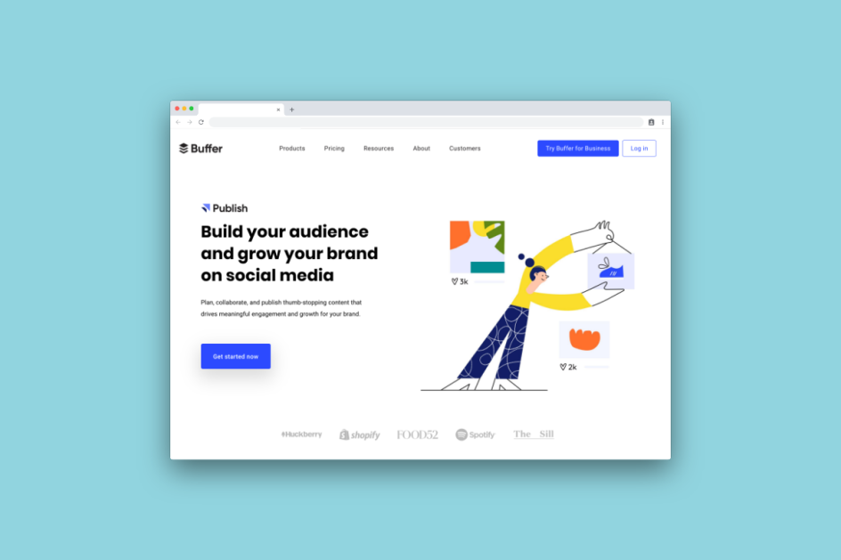 Buffer for social media management