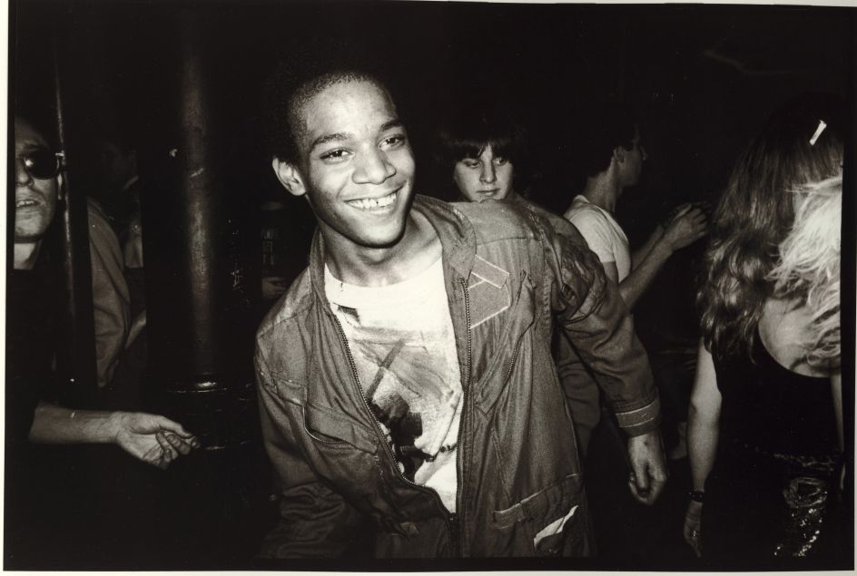 Jean-Michel Basquiat dancing at the Mudd Club, 1979. © Nicholas Taylor