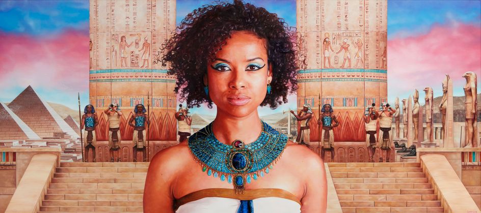 Gugu Mbatha-Raw as Cleopatra Oil on Canvas 135 x 60cm