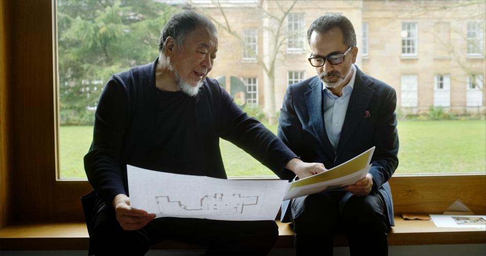 Ai Weiwei and Nicolo Faveretto. Photo: Felipe Sanguinetti