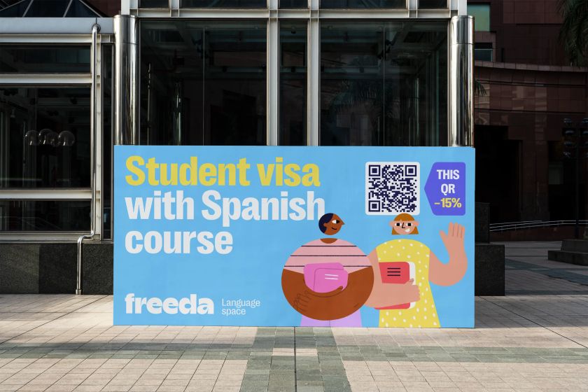 A new identity for Barcelona language school Freeda