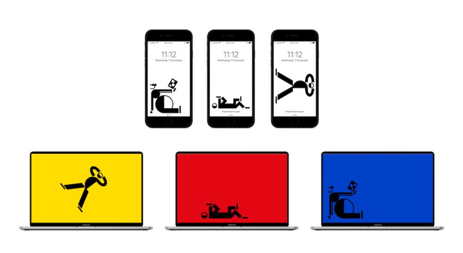 E-WERK Bauhaus Screensavers. Courtesy of Studio Lorenz Klingebiel and Christopher Lacy