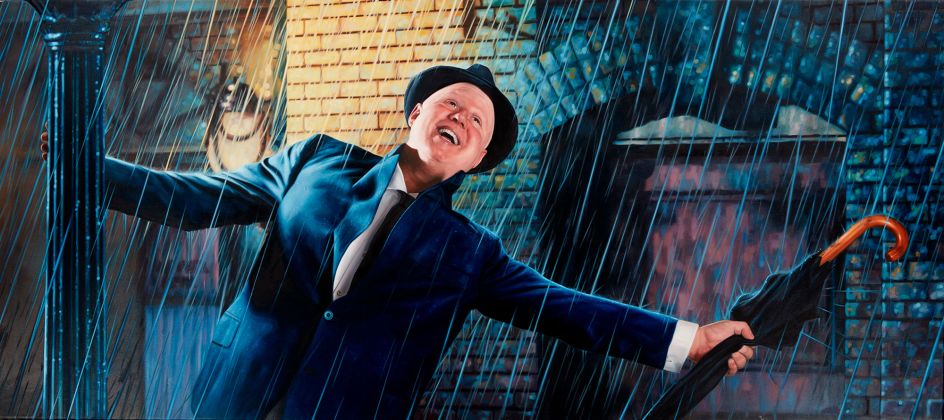Matt Lucas as Don Lockwood from Singin’ In The Rain Oil on Canvas 135 x 60cm