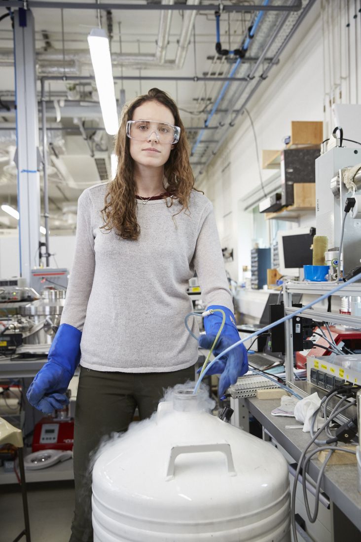Hannah Sargeant, 26, a planetary scientist at The Open University working on ground- breaking research for the first mission to the South Pole of the Moon, features in the OU’s new collection by renowned photographer Chris Floyd, released today to mark the University’s 50th Anniversary