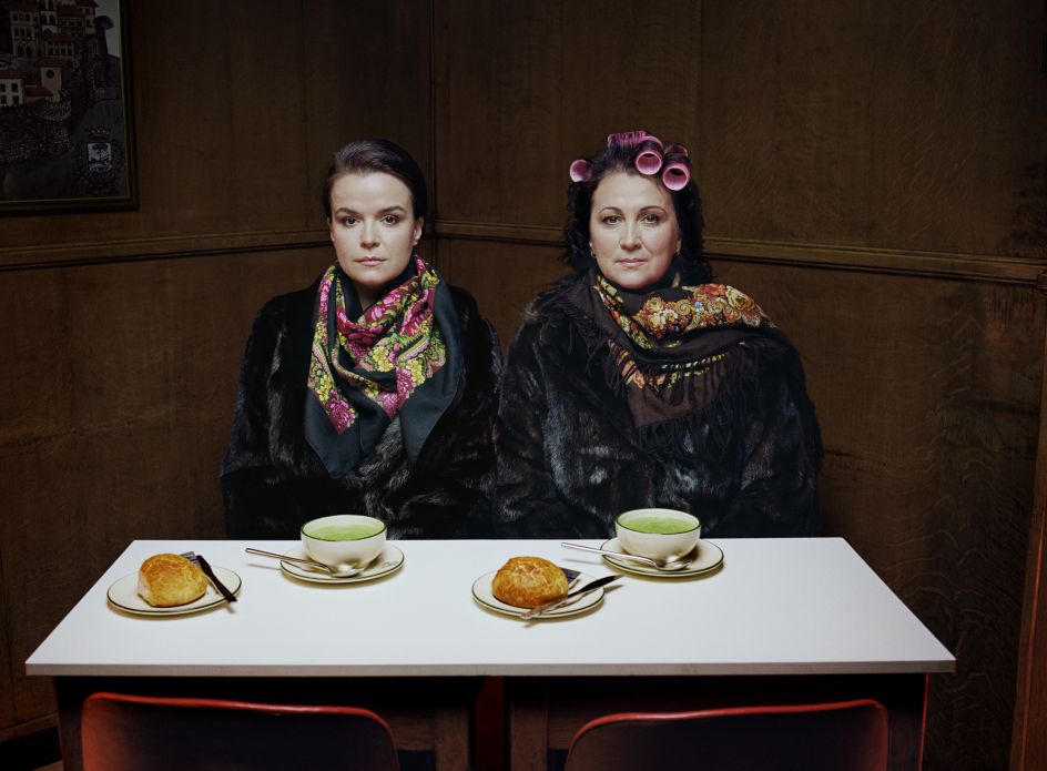 Nelli Watmough and her daughter Karina Velichko, café owner from South Russia © David Stewart