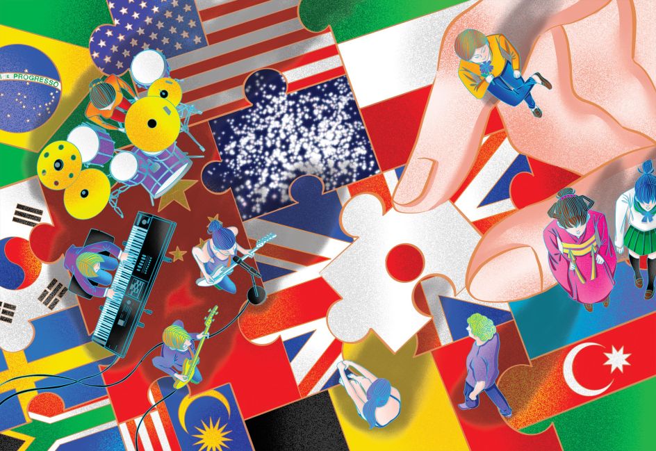 Japanese culture such as the boys love manga genre plays a big part in her work