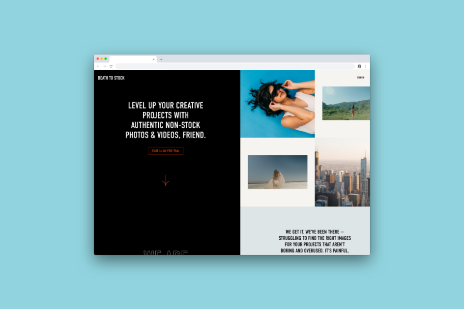 Death to Stock – still one of the best stock photo sites