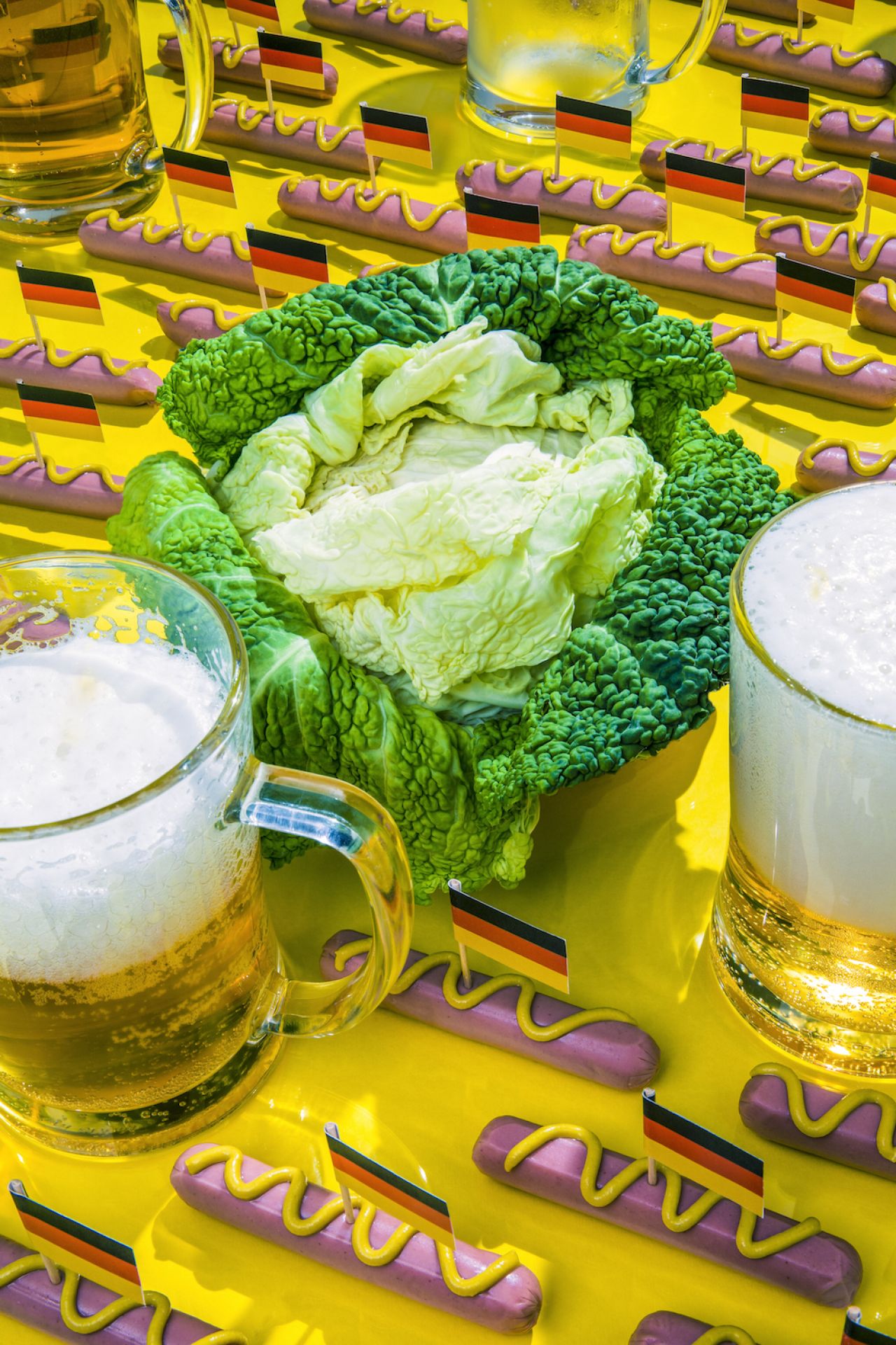 Angela Merkel / Green Cabbage and Sausage - © Dan Bannino