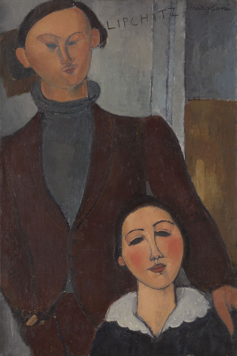 Jacques and Berthe Lipchitz 1916 Oil on canvas 813 x 543 mm The Art Institute of Chicago