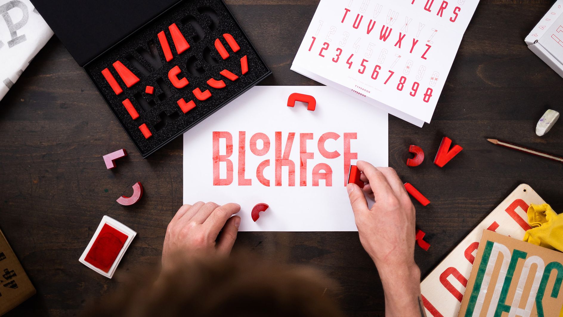 BlockFace an opensource stamp kit to explore typography by graphic