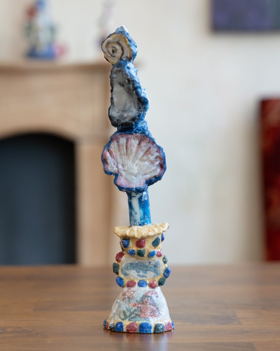 Installation from  The Cat Wife exhibition at Salon 21, 2024, New York. Photography: Colin Savercool