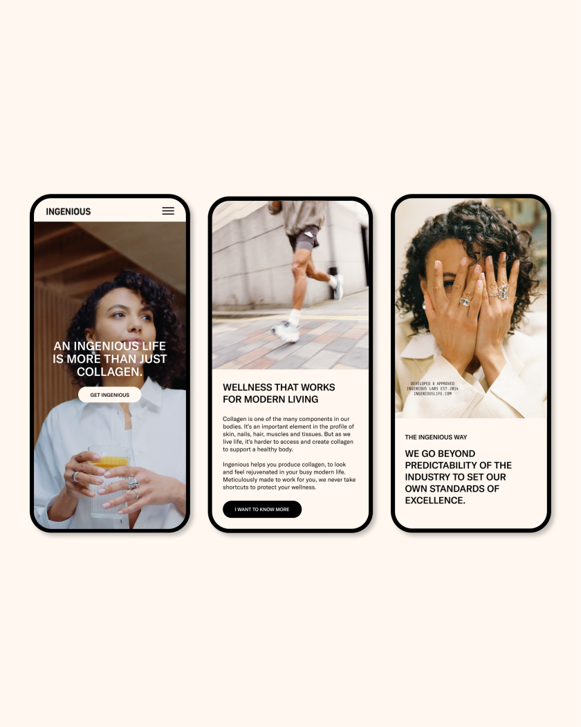 Unfound goes beyond superficial stereotypes for collagen brand Ingenious