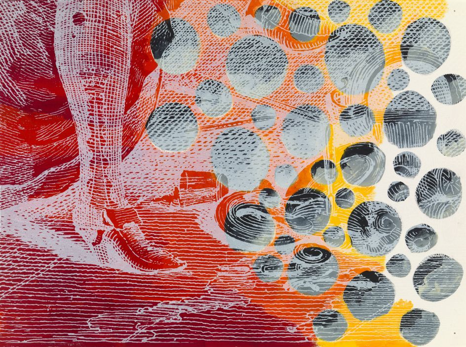 A Rake's Progress Hole In Her Stocking (3), 2022. Courtesy Lubaina Himid and Cristea Roberts Gallery, London ©  Lubaina Himid