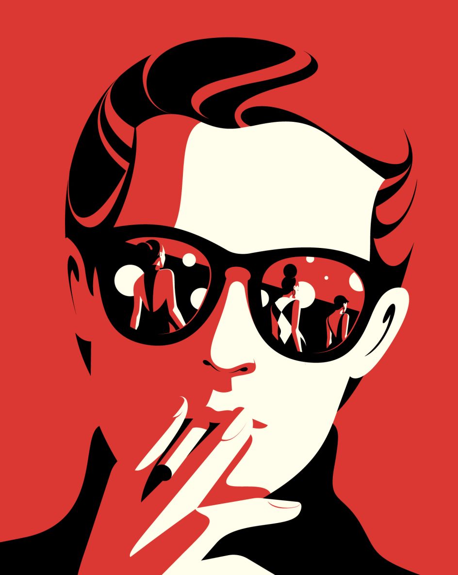 Halston, illustration for The New Yorker © Malika Favre, courtesy of the artist and Handsome Frank