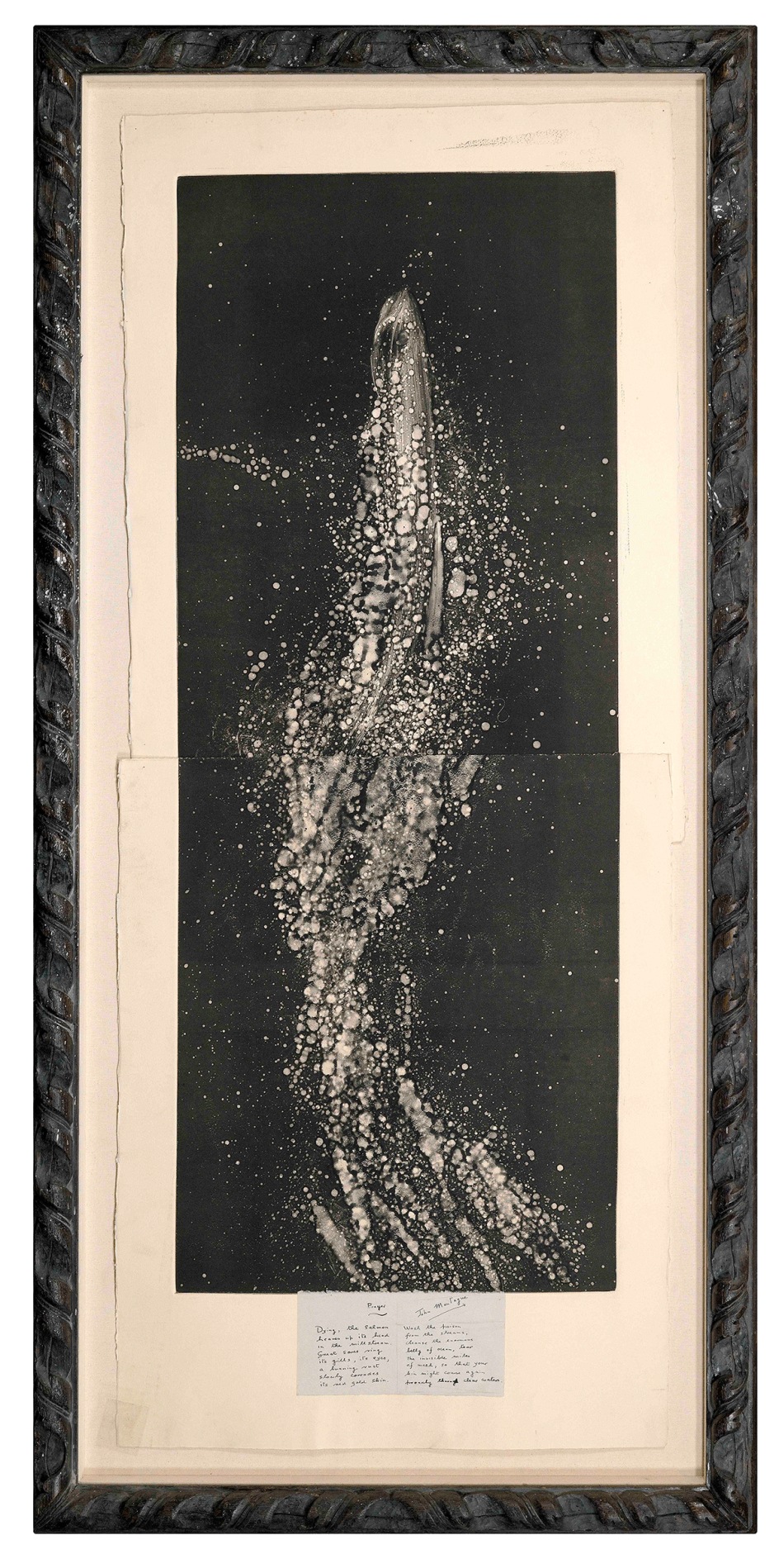 Robert Perkins, John Montague, Dying Salmon, 1973 © Robert Perkins. Courtesy the Artist and Benjamin Spademan Rare Books. Photo by Louie Fasciolo