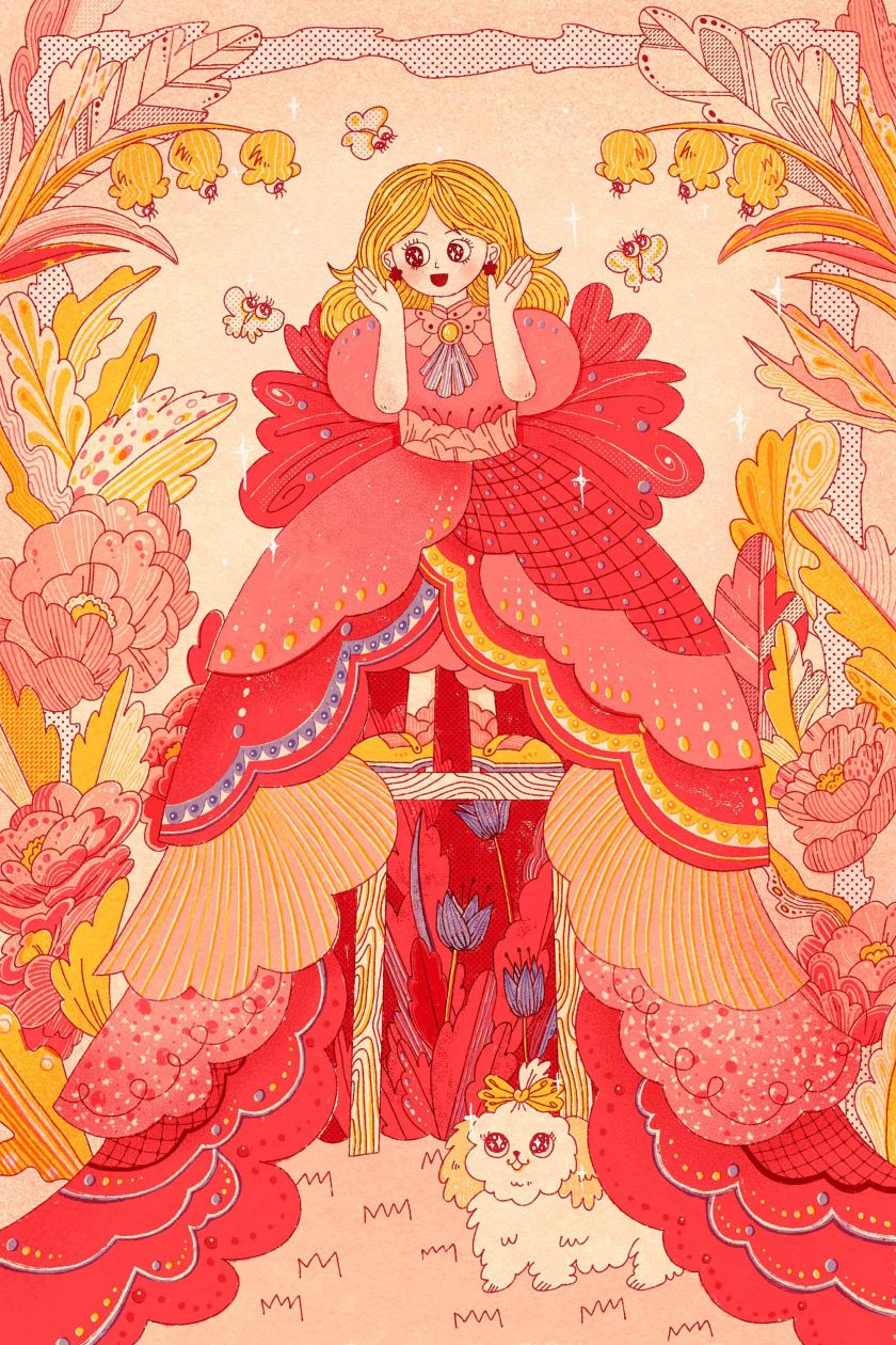 Esther Tang's gloriously textural illustrations help her connect to the world emotionally