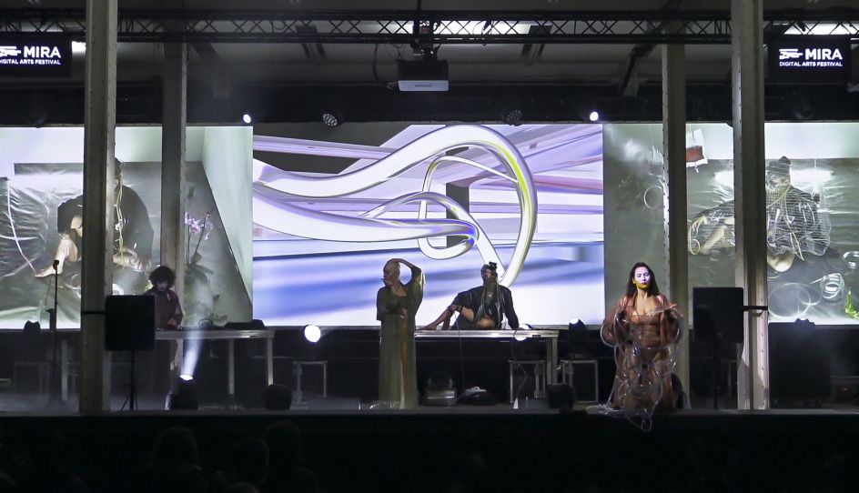 Digital Pleasures at Mira Digital Arts Festival 2018, Barcelona Keiken in collaboration with Nati Cerutti, Sophie Mars, AGF HYDRA, George Jasper Stone, Suzannah Pettigrew and Zaiba Jabbar (Hervisions).