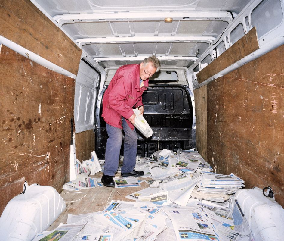 Tony on distribution day. © Sebastian Bruno