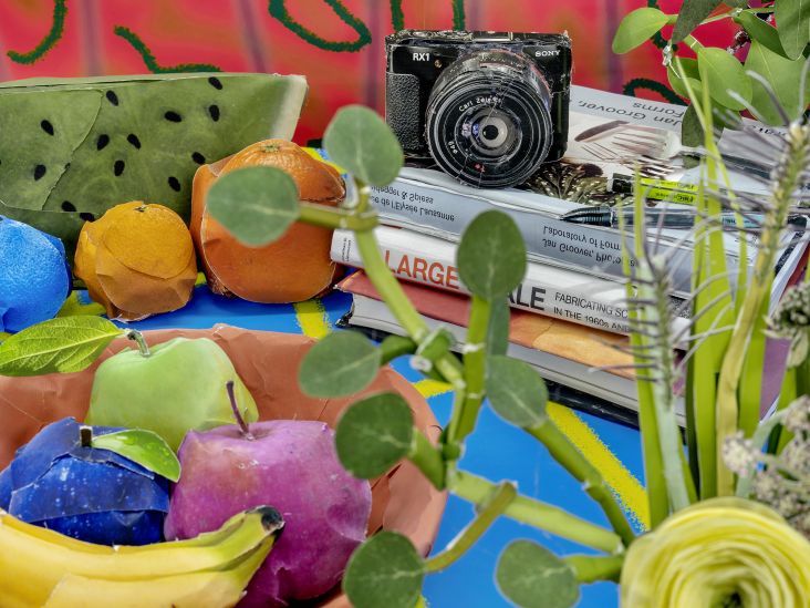 Books and Camera with Fruits © Daniel Gordon
