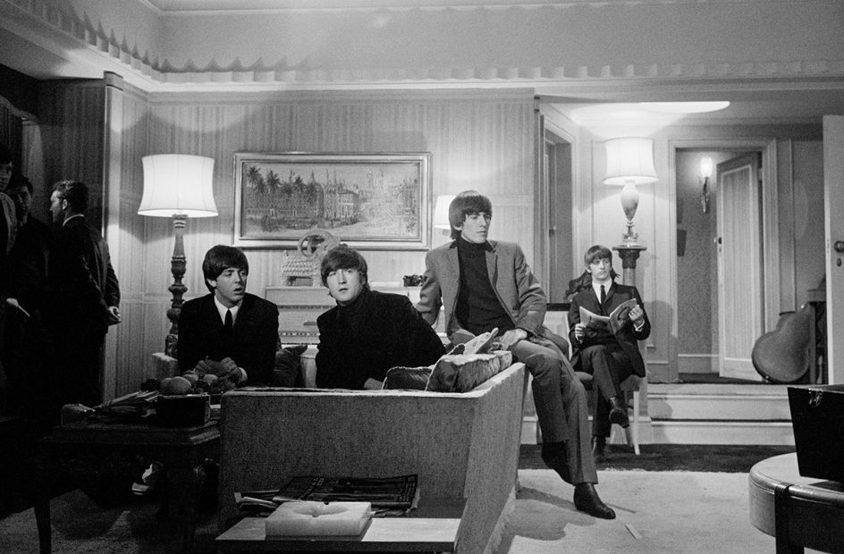 Astrid Kirchherr, The Beatles on set at A Hard Day's Night 1964