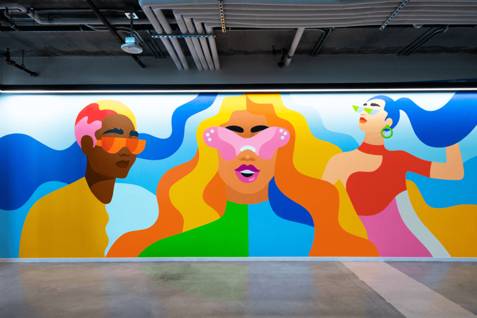 TikTok mural © Jade Purple Brown