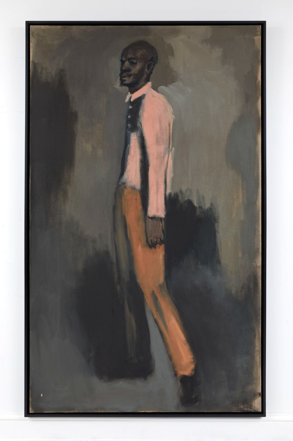 Lynette Yiadom  Boakye Erector, 2007. Copyright the artist  Courtesy The Heong Gallery.