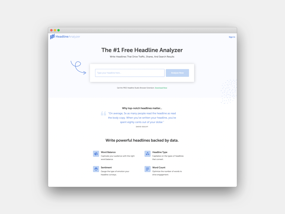 The #1 Free Headline Analyzer by CoSchedule
