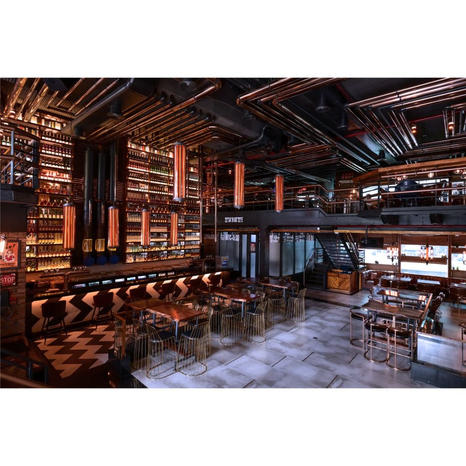 The Refinery091 Restaurant by Devesh Pratyay. Winner in the Interior Space and Exhibition Design Category, 2018-2019.