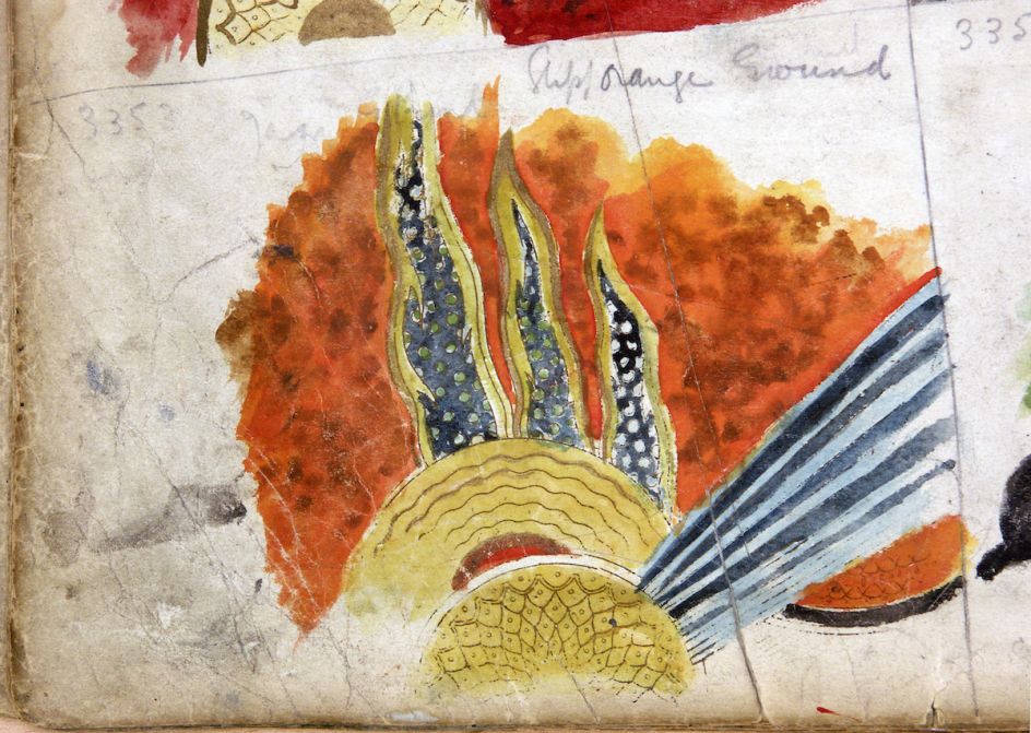 Enoch Boulton for Carlton ware Design pattern JAZZ 3353 1930s Design Pattern, The Cochrane & Pettit Archive of Carlton Ware © Harvey Pettit, courtesy of The Cochrane & Pettit Archive of Carlton Ware