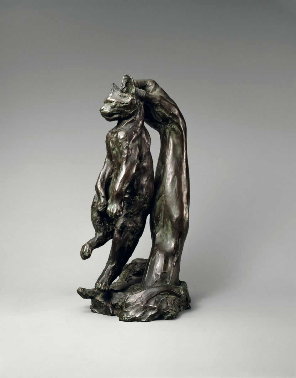 Fumio Asakura, Dangling Cat, 1909, courtesy of the Asakura Museum of Sculpture