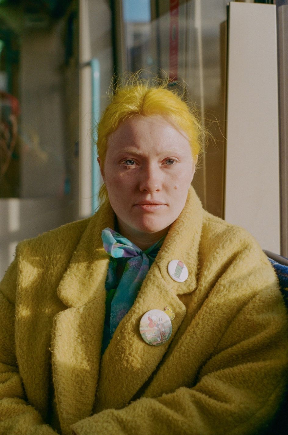 Jender on the DLR, London © Jender Anomie. 