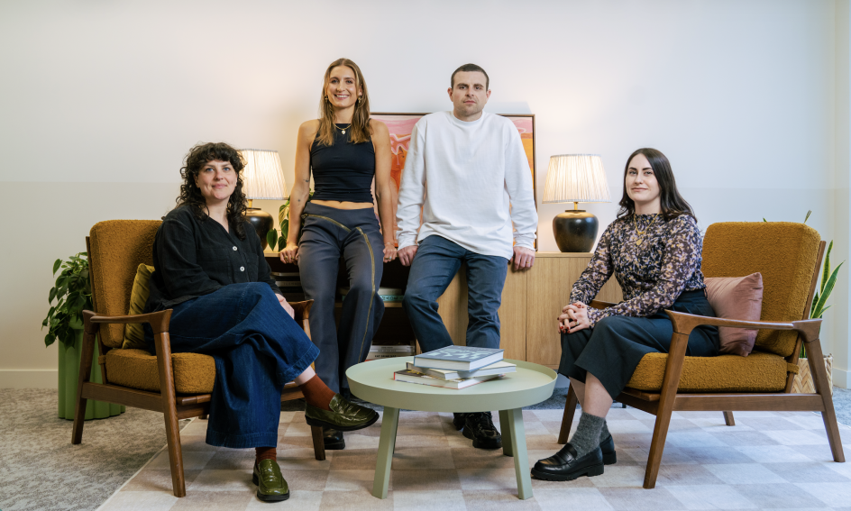 L-r: Annie Brooks, Elly Viner, Mitch Syrett, Sam O'Kitchin