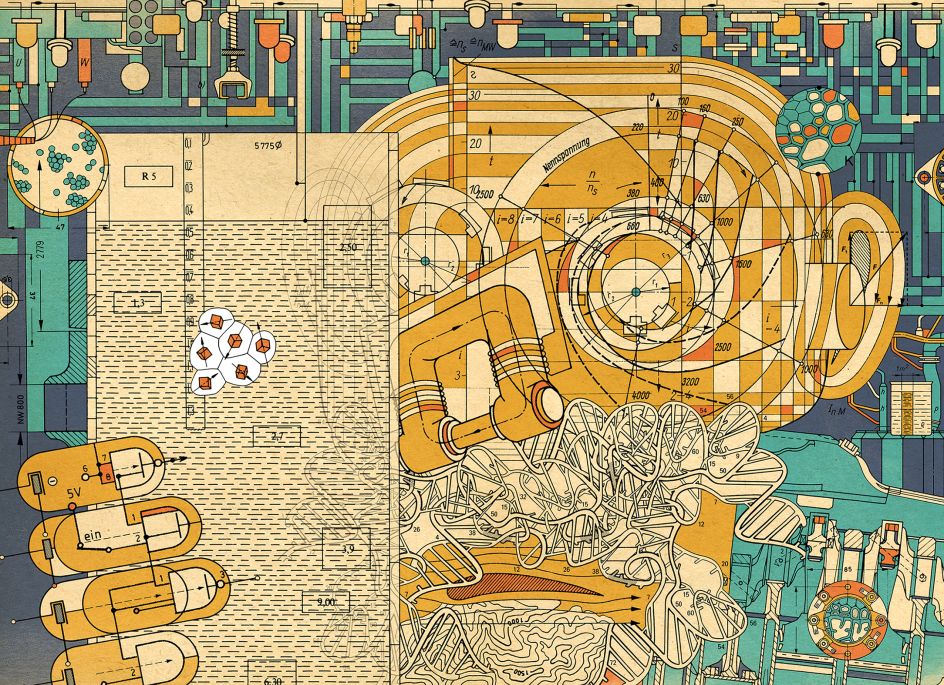 The illustrations for Das Hündische Herz (Heart of a Dog) by Christian Gralingen won the Indigo Award 2020 for Graphic Design