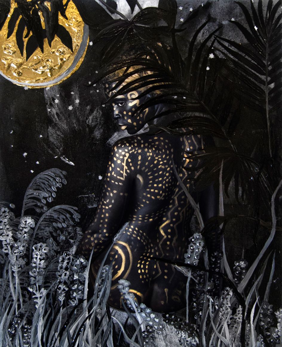 Lina Iris Viktor, NO. XVI COUNTER MEMORIES OF THE HEALER. From the series DARK CONTINENT XIII - XXIV THE FALL, 2017. Courtesy of the artist and Mariane Ibrahim Gallery. Copyright: © Lina Iris Viktor