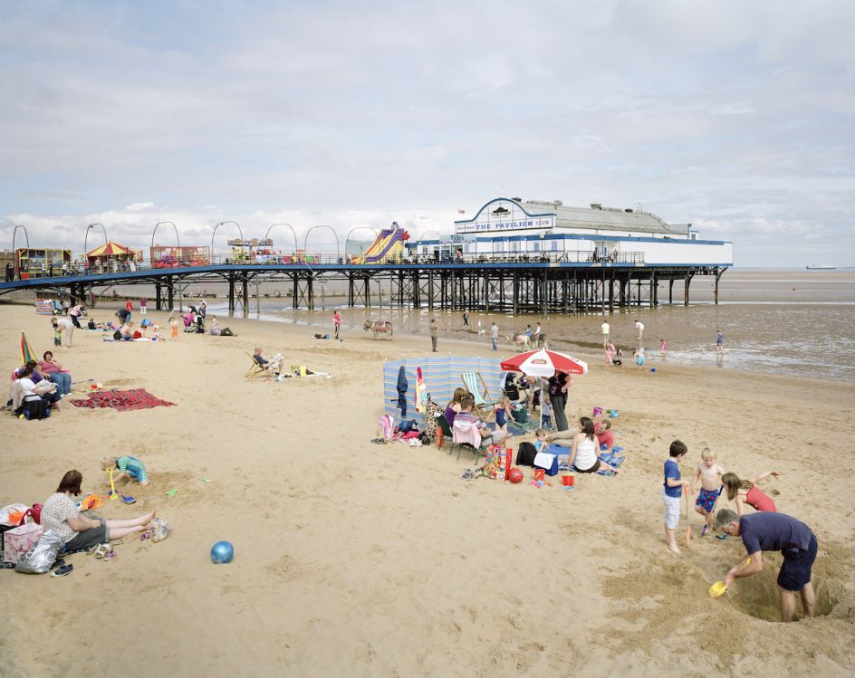 Cleethorpes Pier, North East Lincolnshire, September 2012. From Pierdom © Simon Roberts, Courtesey of Flowers Gallery