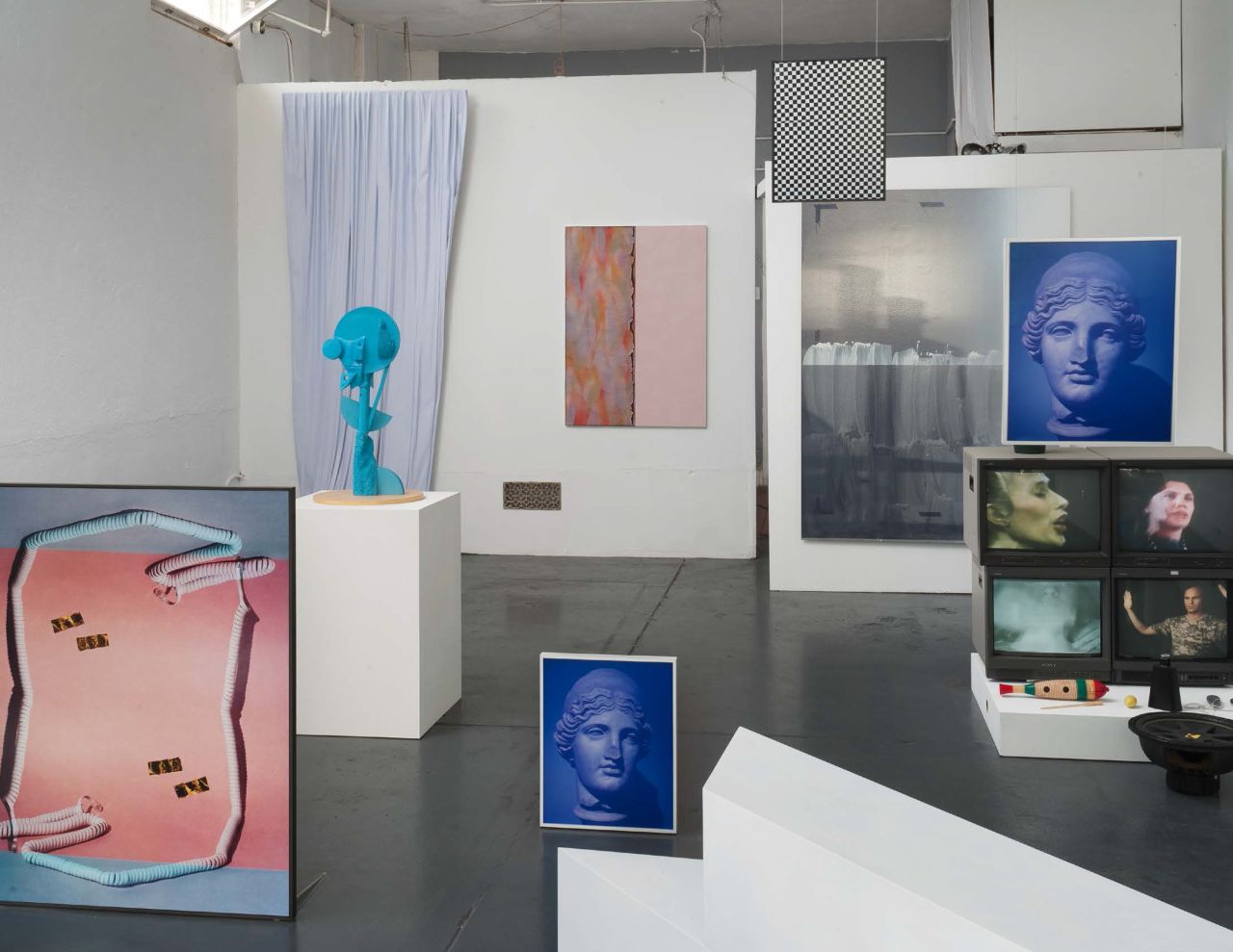 The Stand In (Or a Glass of Milk), Phase 1: An Unbiased Teal, presented by Public Fiction as part of the Department of Flying Saucers, Fikra Graphic Design Biennial