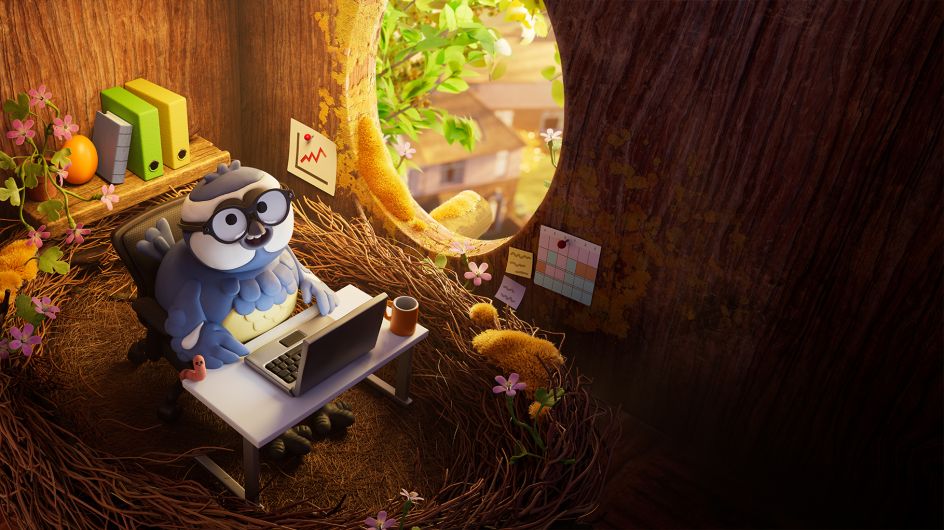 Mrs Blue Tit hard at work