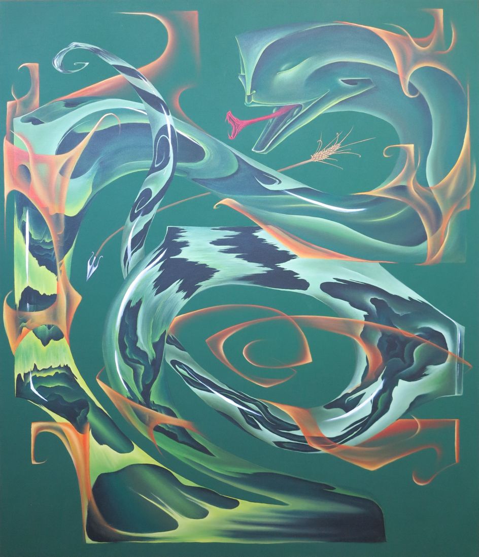 For Now The Chest Has Opened, Seven Silvern Swirls Will Rise, 2021 © Alfie Rouy