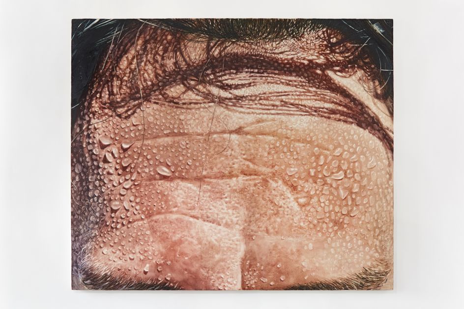 The Brow, 2020, Watercolour on gessoed canvas © Joseph Yaeger, courtesy V.O Curations, London