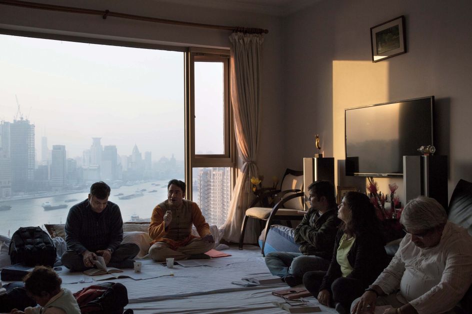 Sanskrit reading class, 2015 © Liz Hingley