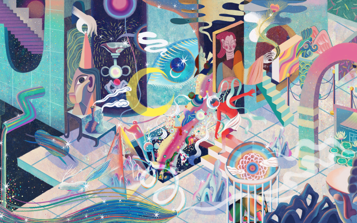 A Magical Night at the Gallery by Zhang Wangzhe