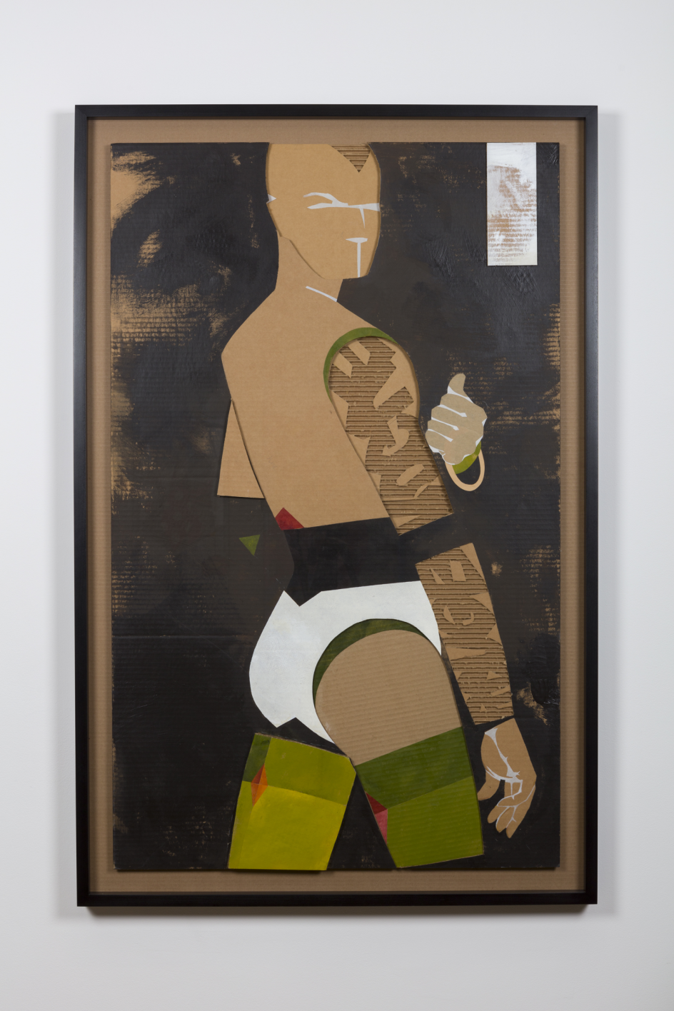 Jann Haworth, Rouge Rogue White, 2018, Oil and acrylic on cardboard bas-relief, Gazelli Art House © Courtesy of the artist