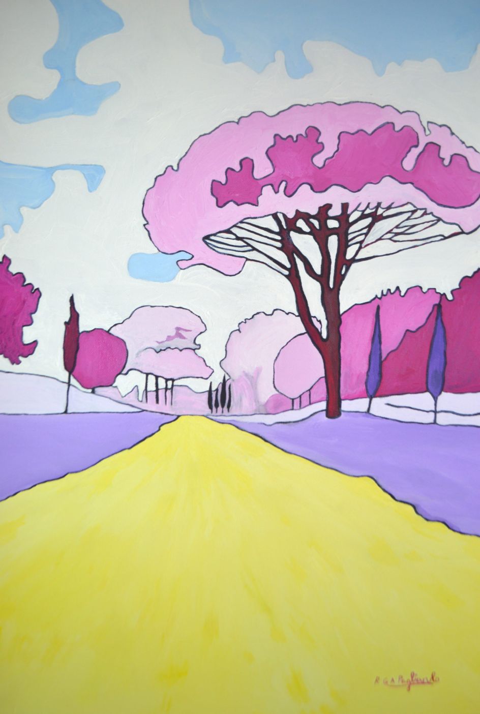 The Appian Way in Magenta (2016)