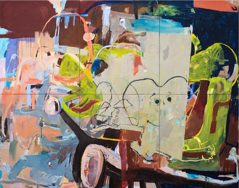 Stefanie Heinze Ain't St.Nobody, 2014 Acrylic and oil on canvas 360 x 450 cm © Stefanie Heinze, 2014 Image courtesy of the Saatchi Gallery, London