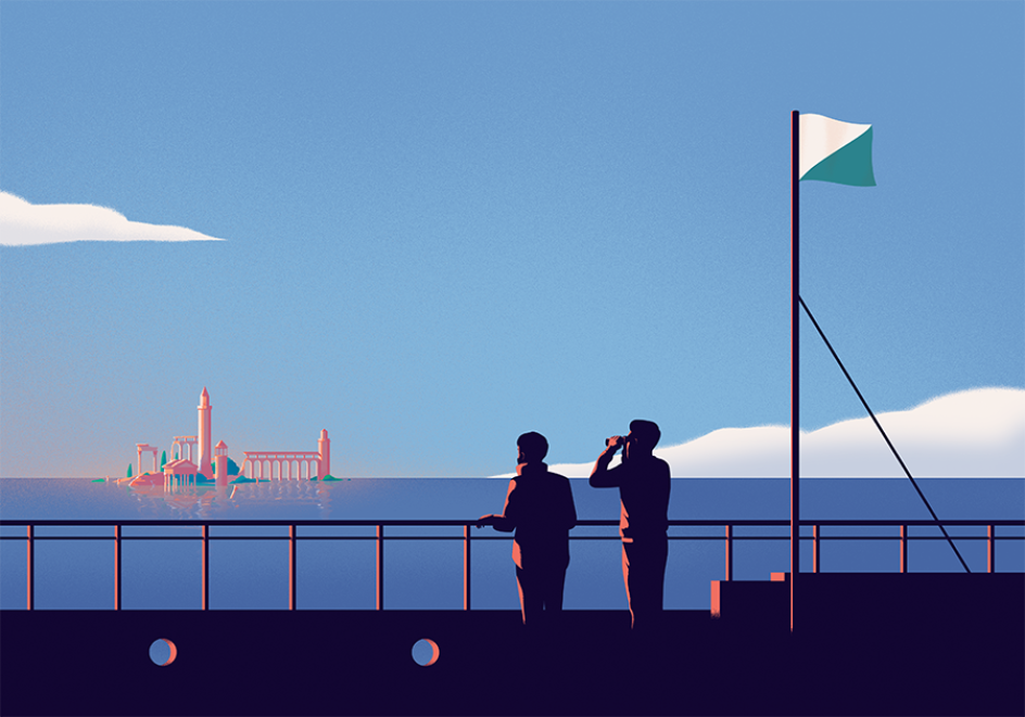 Illustration about Atlantis for N by Norwegian, AD by Rickard Westin