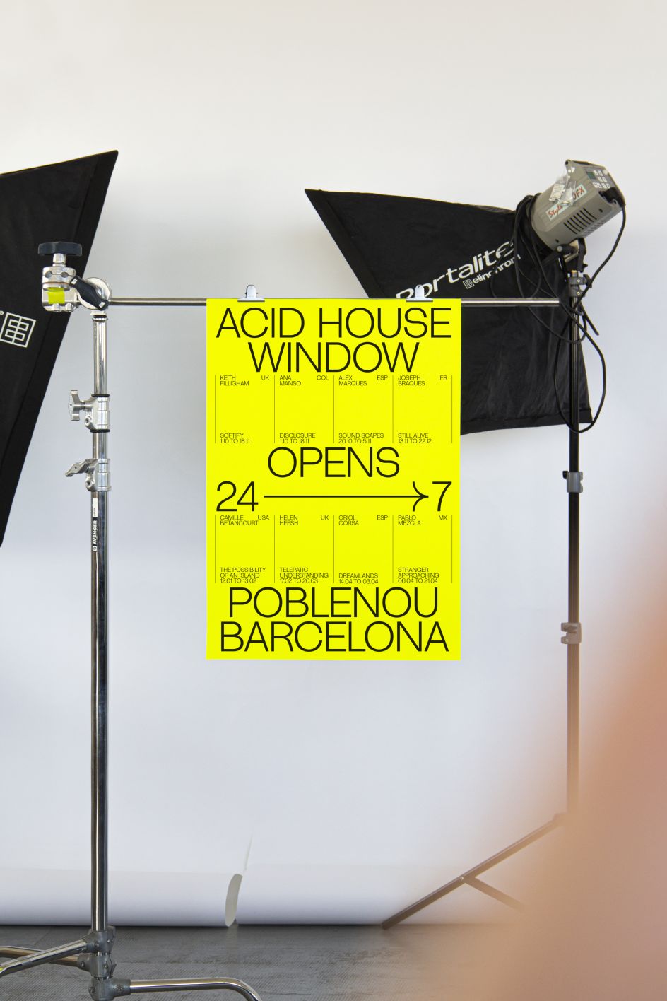 Folch's 'fluid and energetic' smiley typeface for Acid House Barcelona